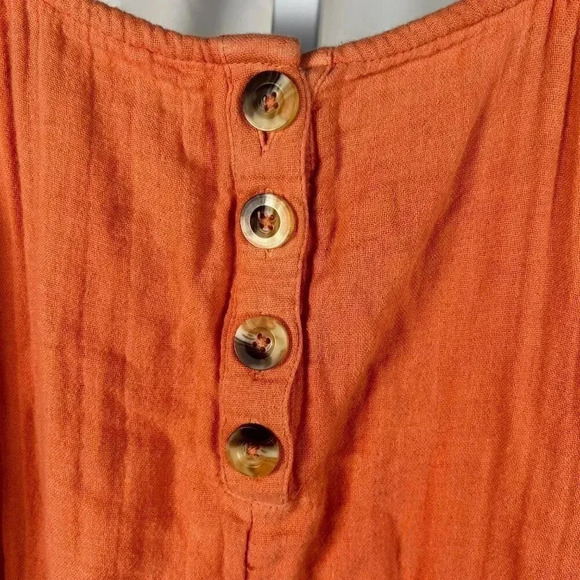 2/$30 SO Size XS Jumpsuit Romper Apricot Comfort Crop Boho Stretch Lightweight - Picture 6 of 9